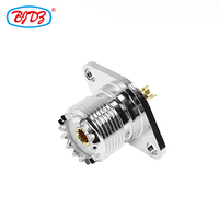 Connecteur RF coaxial UHF femelle SO-239 à bride 2 trous, type à souder, fourni par l'usine