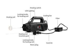 Riscaldatore a induzione con cuscinetto <span class=keywords><strong>KTL</strong></span> 1.5KW riscaldamento a induzione riscaldatore a induzione con raffreddamento ad acqua - Product Image 2