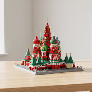 Moscou <span class=keywords><strong>russe</strong></span> haut de gamme et grandiose. Basil's Cathedral Ensemble de construction de petites pièces en ABS, jouet de bricolage pour ornements - Product Image 3