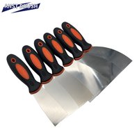 Racloir industriel robuste de 6 pouces, lame en acier à haute teneur en carbone, poignée ergonomique en plastique bicolore, préparation des murs, élimination de la peinture
