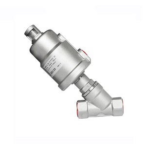 Vanne d'angle pneumatique COVNA à double action DN15 1/2 pouce en acier inoxydable pour le contrôle de l'eau et de la vapeur, avec fenêtre de contrôle de 90 jours - Product Image 1