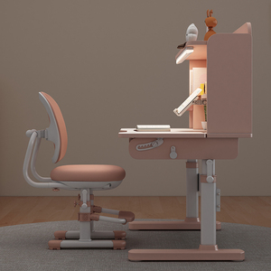 Bàn học trẻ em thiết kế công thái học, nội thất gia đình, thiết kế thông minh, chống gù lưng, bộ bàn ghế học tập kèm giá sách - Product Image 4