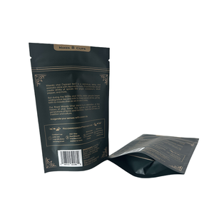 Impresión personalizada 4oz Embalaje de té Bolsas de plástico Mylar de grado alimenticio Cremallera resellable Bolsa de pie para té <span class=keywords><strong>Chai</strong></span> Black Powder - Product Image 6