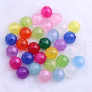 Cuentas <span class=keywords><strong>de</strong></span> 20mm <span class=keywords><strong>de</strong></span> colores para collar <span class=keywords><strong>de</strong></span> joyería para niños, <span class=keywords><strong>abalorios</strong></span> acrílicos redondos <span class=keywords><strong>de</strong></span> purpurina, novedad, venta al por mayor - Product Image 1