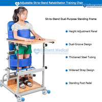 Silla Terapéutica Ajustable Eminent para Niños, de Sentado a de Pie, para Rehabilitación de Extremidades Inferiores, Marco de Pie para Corrección de Postura de Piernas en Parálisis Cerebral