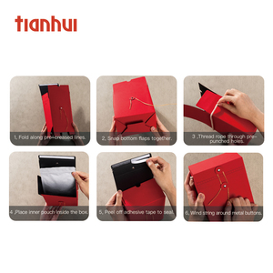 Scatola <span class=keywords><strong>Regalo</strong></span> Pieghevole Tianhui con Chiusura a Cordoncino <span class=keywords><strong>e</strong></span> Sacchetto in Alluminio per Tè, Caffè, Erbe, Matrimoni <span class=keywords><strong>e</strong></span> Confezioni <span class=keywords><strong>Regalo</strong></span> Aziendali - Product Image 5
