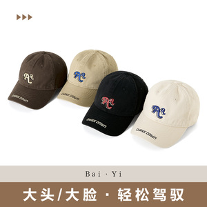 หมวกเบสบอลสีขาวพร้อมลายปัก RA สีน้ำเงิน หมวกกันแดดผ้าฝ้ายสำหรับทั้งชายและหญิง ใช้สำหรับเล่นกีฬากลางแจ้ง - Product Image 4