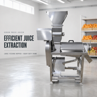Fruit- en groentepers & sapcentrifuge van roestvrij staal, koude pers, spiraalpers, hoge productiviteit voor fruitverwerkingsbedrijven, 220V/380V