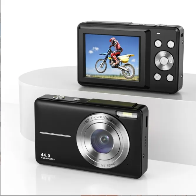 Digitale Camera Fhd 1080P 44mp Compact Vlogging Camerapunt Schieten 16x Digitale Zoom Draagbare Mini Kindercamera
