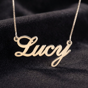 Collar con Nombre Jeulia en Acero Inoxidable Chapado en Oro con Letra de Diamante - Product Image 3