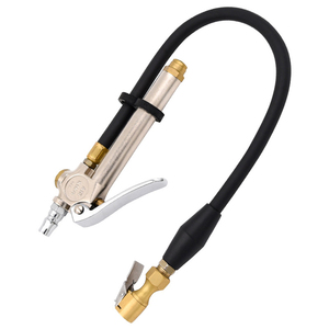 Pistolet de gonflage numérique multifonctionnel pour pneus 120 PSI, en métal, caoutchouc et ABS, outil de mesure de la pression des pneus de voiture - Product Image 1