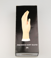 Outils de manucure en gros manucure pratique mains caoutchouc artificiel pratique prothétique main 5 doigts