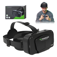 Casque de réalité virtuelle à distance pupillaire réglable, sans aberration chromatique, avec sangle en T ajustable pour la tête, boîte de réalité virtuelle intelligente