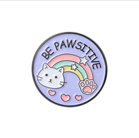 Broches OEM Usine Vente en gros Artisanat en métal Conception animale Épingles en émail en alliage de zinc Insigne Cadeau souvenir LOGO personnalisé Épinglettes vierges chat