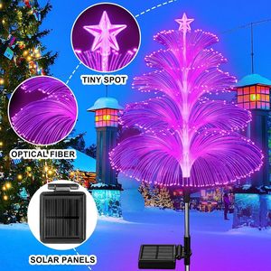 Lumières solaires <span class=keywords><strong>de</strong></span> Noël en forme <span class=keywords><strong>de</strong></span> méduse à 5 couches LED, 7 couleurs changeantes, pour allée, patio, pelouse extérieure, décoration paysagère - Product Image 3