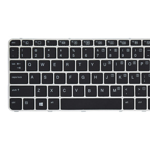 Nouveau clavier d'ordinateur portable en plastique avec disposition US pour EliteBook <span class=keywords><strong>820</strong></span> <span class=keywords><strong>G3</strong></span>/G4 725 <span class=keywords><strong>G3</strong></span>/G4 - En stock - Product Image 1