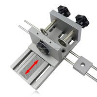 Kit Jig lubang saku 3 dalam 1, Jig paku untuk furnitur koneksi cepat 6/8/10/15mm pekerjaan kayu, alat panduan bor Dowel
