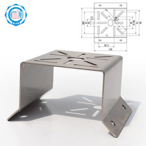 Support mural d'angle universel multifonctionnel en acier inoxydable argenté pour caméra de sécurité CCTV - Product Image 2