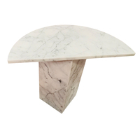 Présentoir Commercial en marbre massif, colonne carrée sur socle, support de luxe pour table basse, en marbre massif, pour maison
