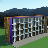 Moderne Modulaire Auberge Logement Étudiant Bâtiment de 4 Étages Étudiant Appartement À Louer