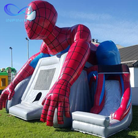 Château gonflable géant d'extérieur spider man avec toboggan, cm, château de saut, pour enfants