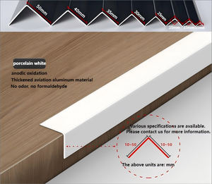Profilé en aluminium pour <span class=keywords><strong>carrelage</strong></span> en forme de L, moulure en aluminium, <span class=keywords><strong>plinthe</strong></span> en aluminium, <span class=keywords><strong>plinthe</strong></span> de sol en aluminium - Product Image 6