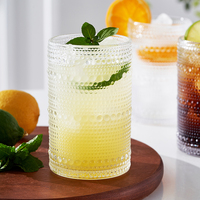 Verre à eau transparent personnalisé de marque premium 400 ml, verrerie transparente, verres à café, verres à jus