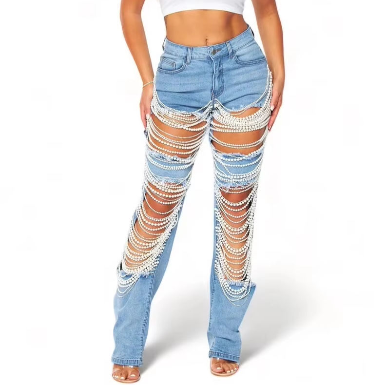 Ripped Jeans Jeans New Fashion 2019 Jeans Dames Skinny Extreme