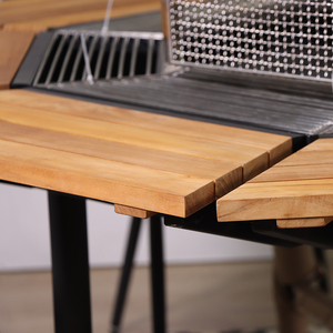 Ensemble <span class=keywords><strong>de</strong></span> salle à manger en <span class=keywords><strong>bois</strong></span> <span class=keywords><strong>Table</strong></span> <span class=keywords><strong>de</strong></span> barbecue Foyer Mobilier d'extérieur rempli <span class=keywords><strong>de</strong></span> fonctionnalités Aluminium rond pour Banquet pliable <span class=keywords><strong>de</strong></span> <span class=keywords><strong>jardin</strong></span> <span class=keywords><strong>de</strong></span> patio extérieur - Product Image 5