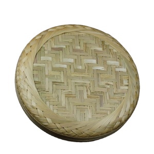 Trang Trí Tre Tự Nhiên Dệt Lưu Trữ Giỏ Trà Hộp Trà Tre Có Nắp - Product Image 3