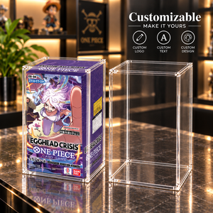 Étui magnétique en acrylique personnalisé de qualité supérieure pour le jeu de cartes One Piece EB-04 Egghead Crisis, épaisseur 5 mm, protection UV, support anti-poussière N52 - Product Image 1
