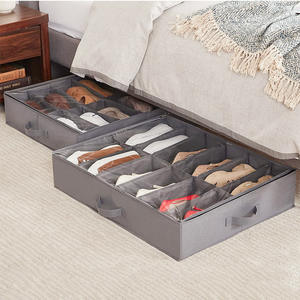 Nouvel Organisateur de Rangement Pliable pour Chaussures à 12 Compartiments avec Couvercle, à Ranger Sous le Lit, Vente en Gros - Product Image 4