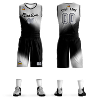 Ensemble de maillots de basket-ball réversibles à impression numérique, respirants, grande taille, design personnalisé, séchage rapide
