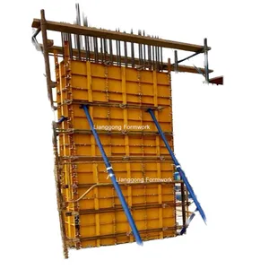 Dengan ketebalan 18mm kayu lapis bingkai baja baja Formwork Panel Beton untuk baja Formwork