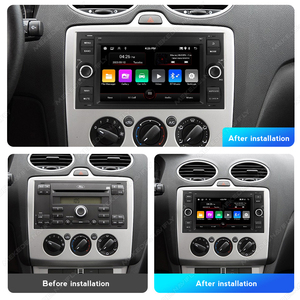 Lettore DVD per Auto MEKEDE da 7 Pollici Android Autoradio Navigatore Nero Argento per <span class=keywords><strong>Ford</strong></span> <span class=keywords><strong>Focus</strong></span> 2 S C <span class=keywords><strong>Max</strong></span> Kuga Fiesta Fusion 2004-2007 - Product Image 4