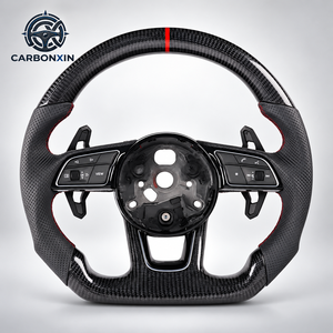 Volante Deportivo Personalizado de Fibra de Carbono de 35 mm para Audi A3/A4/A5/A6/B7-B9/C7/A7/Q3/C8/Q5L/R8/S3-S8/SQ/TT/RS/Line 8P - Product Image 3