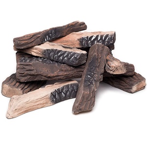 Gas Fireplace Ceramic <strong>Log</strong> &amp; Outdoor Firepit Gas <strong>Log</strong> Set <strong>Decoration</strong> Ceramic Wood <strong>Logs</strong> - Product Image 1