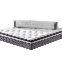 Matelas Hypoallergénique à Ressorts Ensachés en Latex, 13 Pouces, Taille Grand Lit Queen et King, Emballé Sous Vide Roulé en Boîte
