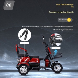 Tricycle électrique pour personnes âgées, transport de loisirs, mini-véhicule électrique domestique, <span class=keywords><strong>scooter</strong></span> électrique pour enfant, carrosserie ouverte - Product Image 5