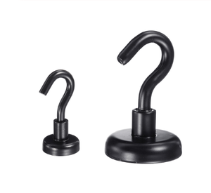 <span class=keywords><strong>Crochet</strong></span> de suspension magnétique en acier <span class=keywords><strong>noir</strong></span>, métal lourd, crochets muraux magnétiques puissants, outils d'organisation à l'intérieur - Product Image 2
