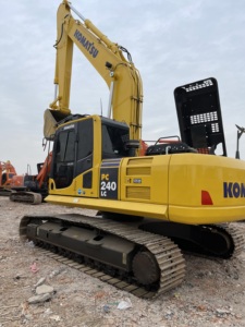 Excavatrice sur chenilles Komatsu PC240LC d'occasion du Japon, 24 tonnes, faible nombre d'heures de travail, bon état, pelle hydraulique pour la construction - Product Image 6