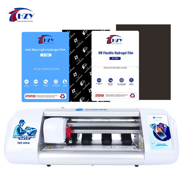 SUNSHUINE Y22 Ultra Unlimited Hydrogel Film Cutting Machine DIY Phone Screen Protector Unlocked Cutter Movies Cutter