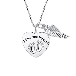 Necklace A Piece Of My Heart Is In Heaven Memorial Dad Mom 925 Sterling Silver Necklace Loss Of Father Gift