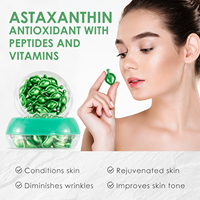 Capsules de sérum d'astaxanthine en vrac à prix d'usine, éclaircissantes, antioxydantes, élastiques, pour le soin de la peau, anti-âge