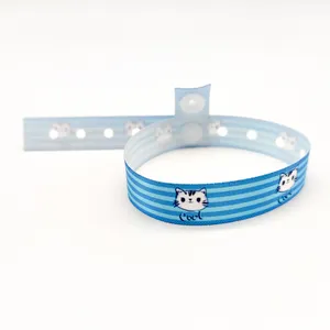 Bracelet en Satin de Polyester avec motifs colorés, 1 paire, pour événements, Festival