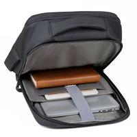 Sac à dos pour ordinateur portable de luxe, imperméable, pour les voyages d'affaires et les activités de plein air, avec logo personnalisé, port de charge USB, vente chaude