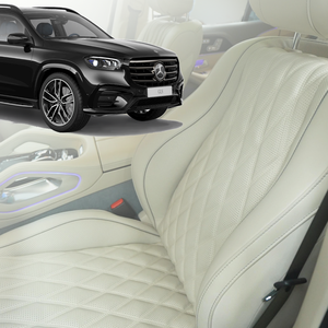 Kit de Molduras para Mercedes-Benz GLS450 (X167) 2022, Actualización de 5 Plazas, Color Gris Perla Plateado con Beige - Product Image 1