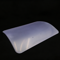 Plaque de protection incurvée en polycarbonate thermoformé sur mesure, feuille de polycarbonate résistante au feu et à la chaleur, couvercle de protection transparent pour