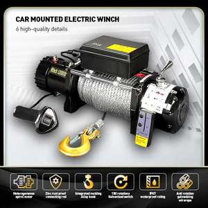 <span class=keywords><strong>Cabrestante</strong></span> Portátil de 12V para Trabajo Pesado para Coche <span class=keywords><strong>4x4</strong></span>, Winche de 13500 lbs con Aprobación CE, Precio de Fábrica, <span class=keywords><strong>Cabrestante</strong></span> Eléctrico para Coche - Product Image 5