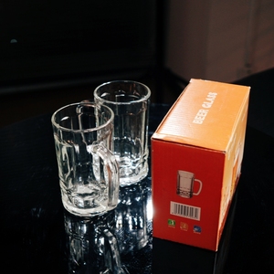 Custom Engraved Personalized Eco-Friendly Microwave Safe Beer Pint <b>Glass</b> <b>Mugs</b> with Handle for Corporate Gifts & Breweries - Product Image 6